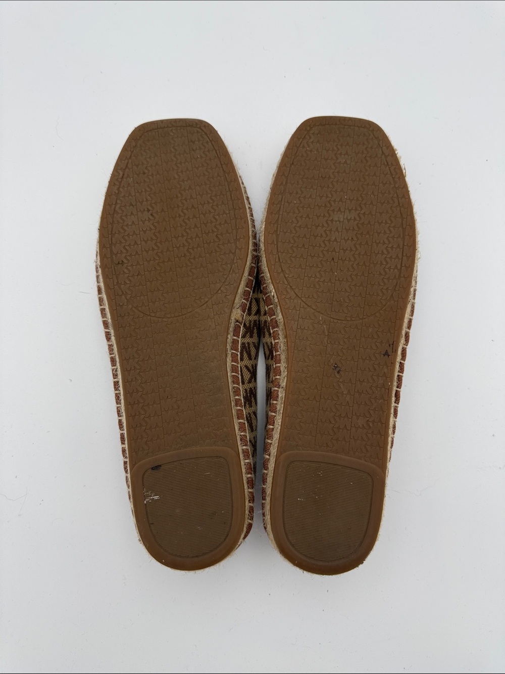 Michael Kors Brown MK Monogram Slip-On Espadrilles - Picture 6 of 6